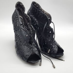 Vince Camuto Black Cut-Out Heels